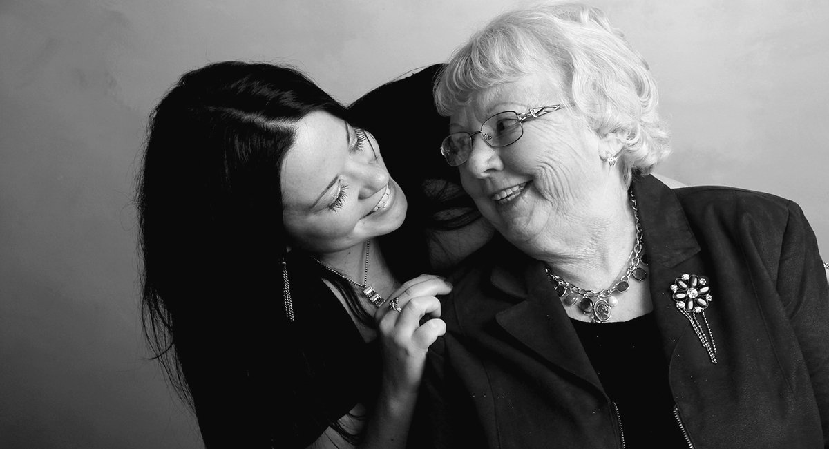 Older and younger woman 