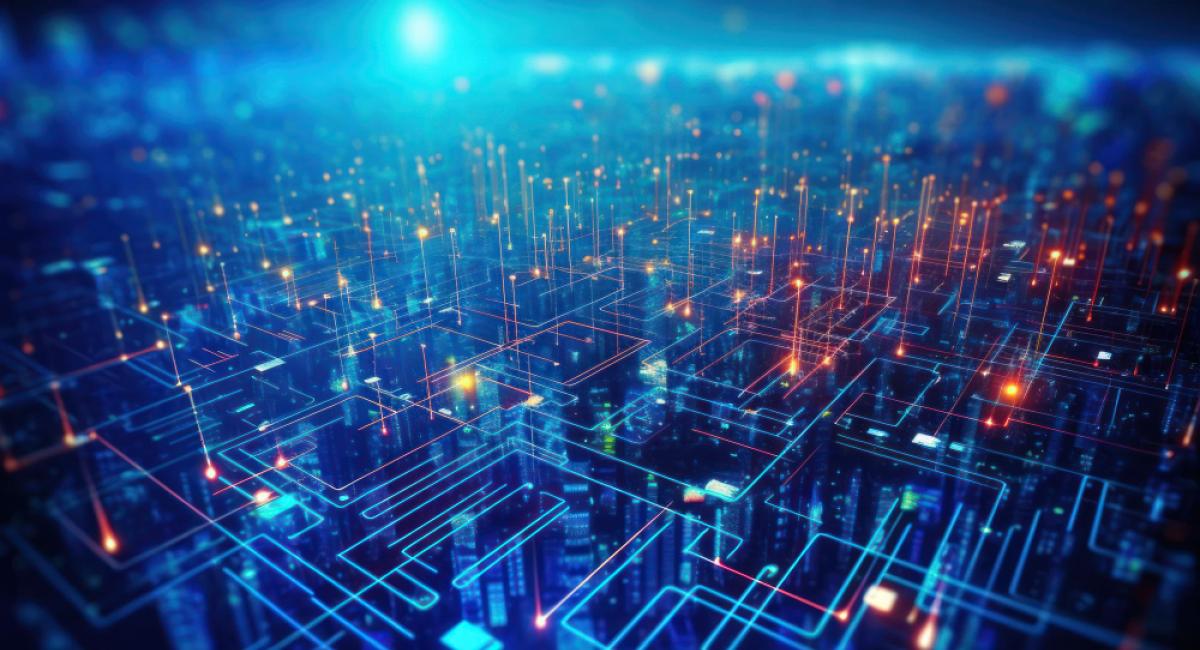 AI generative futuristic technology 
