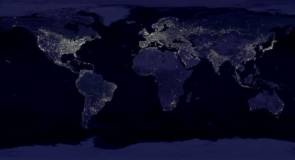 An image of Earth’s city lights